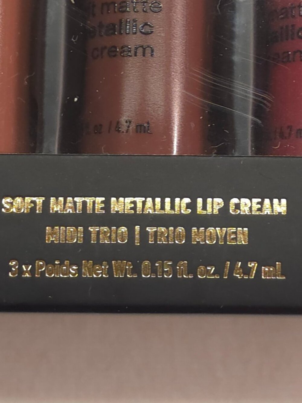 NYX Soft Matte Metallic Lip Cream Trio - LLDTRIOM01 - Picture 5 of 7